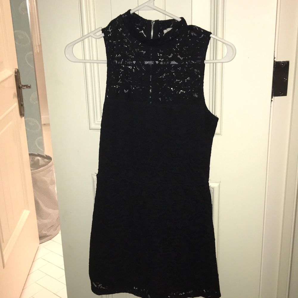 black lace romper dress from garage